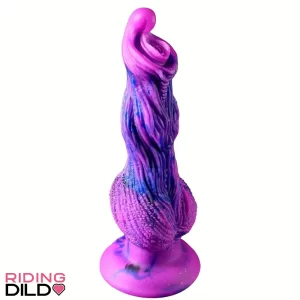 9.8in Fantasy Animal Soft Silicone Dog Monster Knot Dildo For Adult Sex