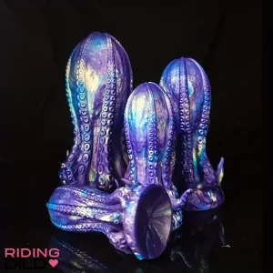 5.5in 6.3in 8.26in 9.64in Gourd Egg Starry Sky Adult Toy Octopus Dildo